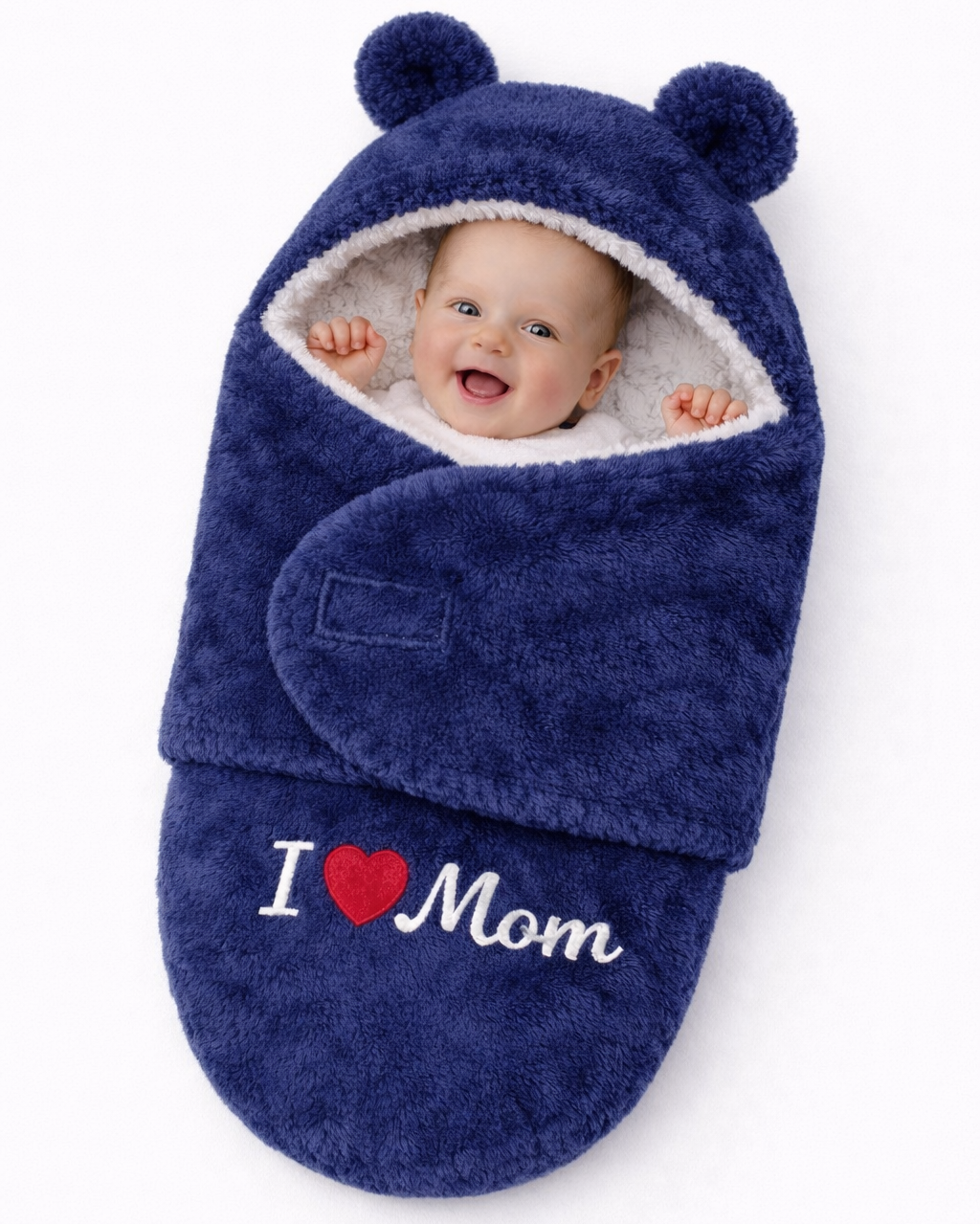 BRANDONN Hooded Baby Blanket & Bath Towel for Newborn (0–9 Months)