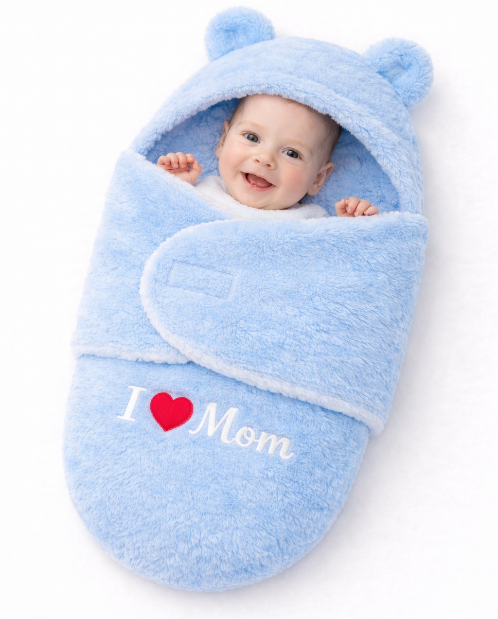 BRANDONN Hooded Baby Blanket & Bath Towel for Newborn (0–9 Months)