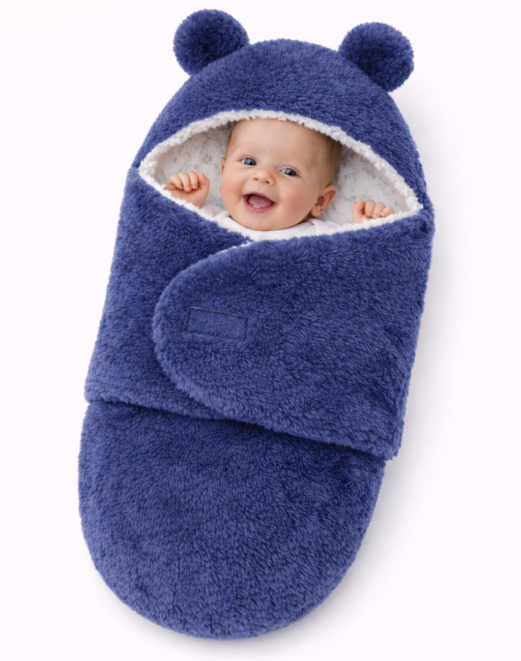 BRANDONN Baby Hooded Wrapper Blanket for Newborns (0–9 Months)