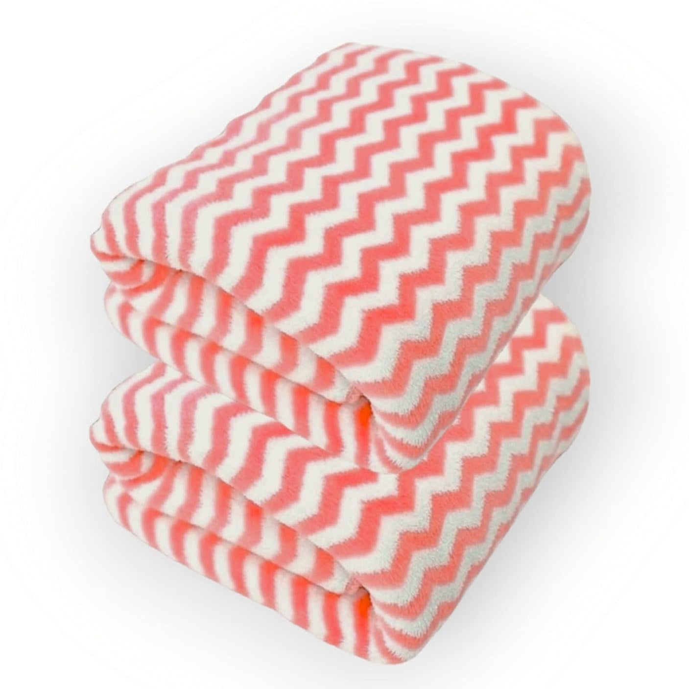 First Kick Luxury Microfiber Bath Baby Towel Super Absorbent, Fade-Resistent, Ultra Soft (Zig-Zag) - L 110 cm x B 50 cm - Beige