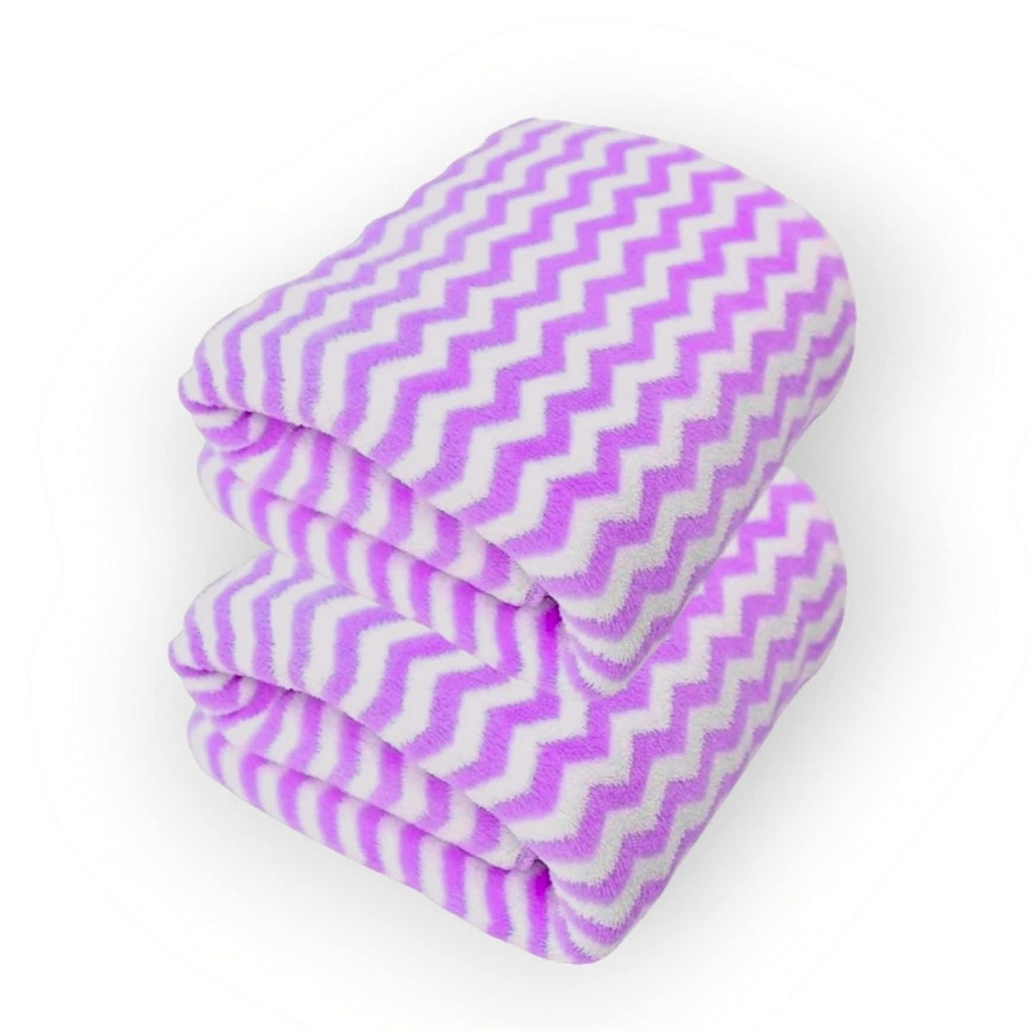 First Kick Luxury Microfiber Bath Baby Towel Super Absorbent, Fade-Resistent, Ultra Soft (Zig-Zag) - L 110 cm x B 50 cm - Beige