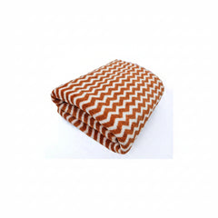 First Kick Luxury Microfiber Bath Baby Towel Super Absorbent, Fade-Resistent, Ultra Soft (Zig-Zag) - L 110 cm x B 50 cm - Beige