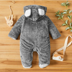 First Kick Baby Wearable Sleeping Bag New Born Hooded Snap Button Closer Security Bag (6-9 Months, Grey)