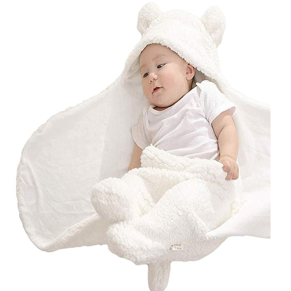First Kick Baby Blankets Newborn Combo Pack of Wearable Wrapper Durable Fleece Polyester Cum Baby Blanket for Baby Boys and Baby Girls Pink Blue
