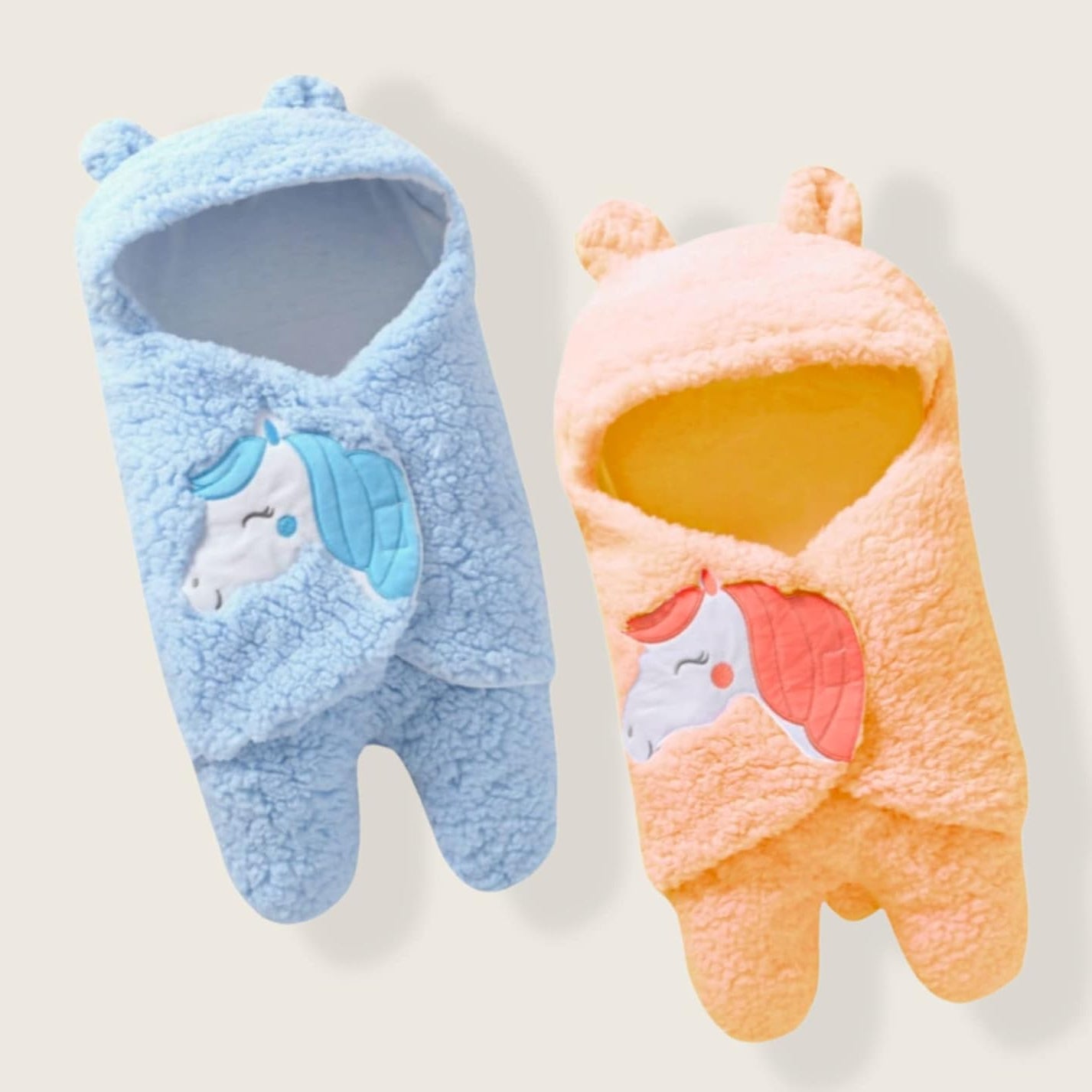First Kick Baby Blanket Newborn Gift Pack of Swaddle Wrapper, 0-9 Months, Length 68 cm x Width 68 cm
