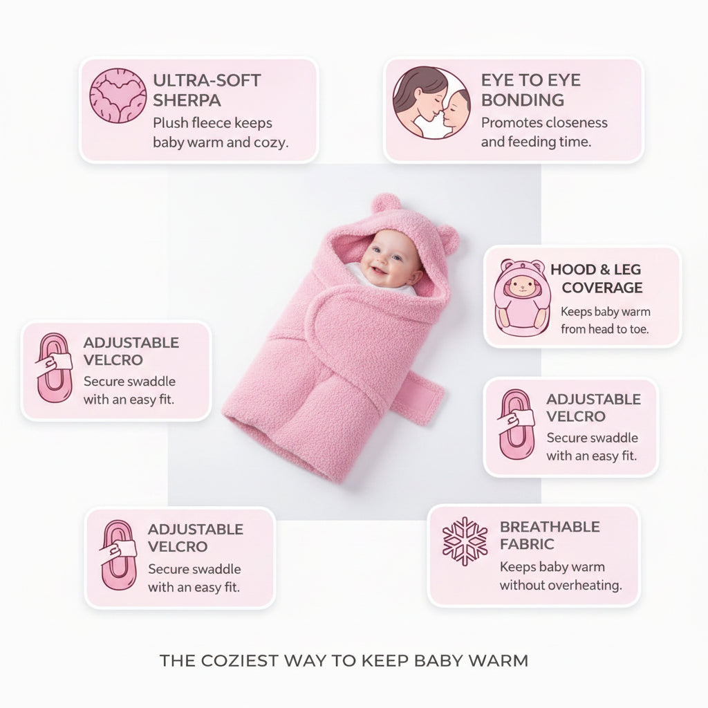 First Kick Baby Blanket Newborn Gift Pack of Swaddle Wrapper, 0-9 Months, Length 68 cm x Width 68 cm
