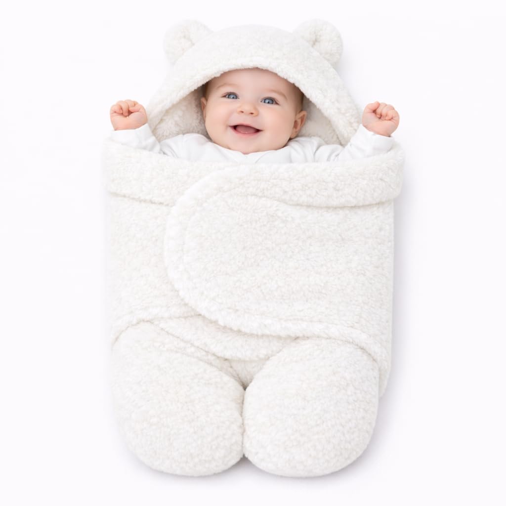 First Kick Baby Blanket Newborn Gift Pack of Swaddle Wrapper, 0-9 Months, Length 68 cm x Width 68 cm
