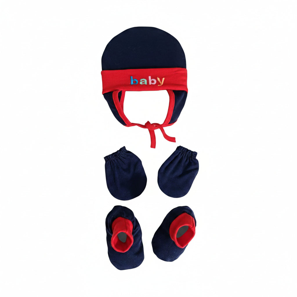 First Kick New Born Baby Gift Set Combo Pack for Baby Boys and Baby Girls Pack of 2 Pcs Blue Dogs