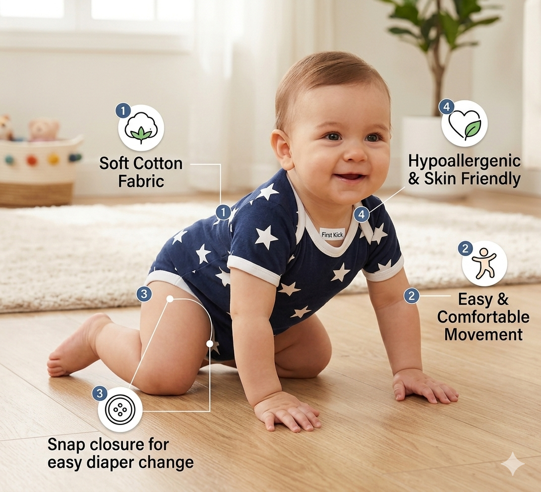 BRANDONN Presents New Born Baby Summer Wear Baby Clothes 8 Pcs Sets 100% Cotton Baby Boys Girls Unisex Baby Cotton/Summer Suit Infant Clothes First Gift for New Born Baby…
