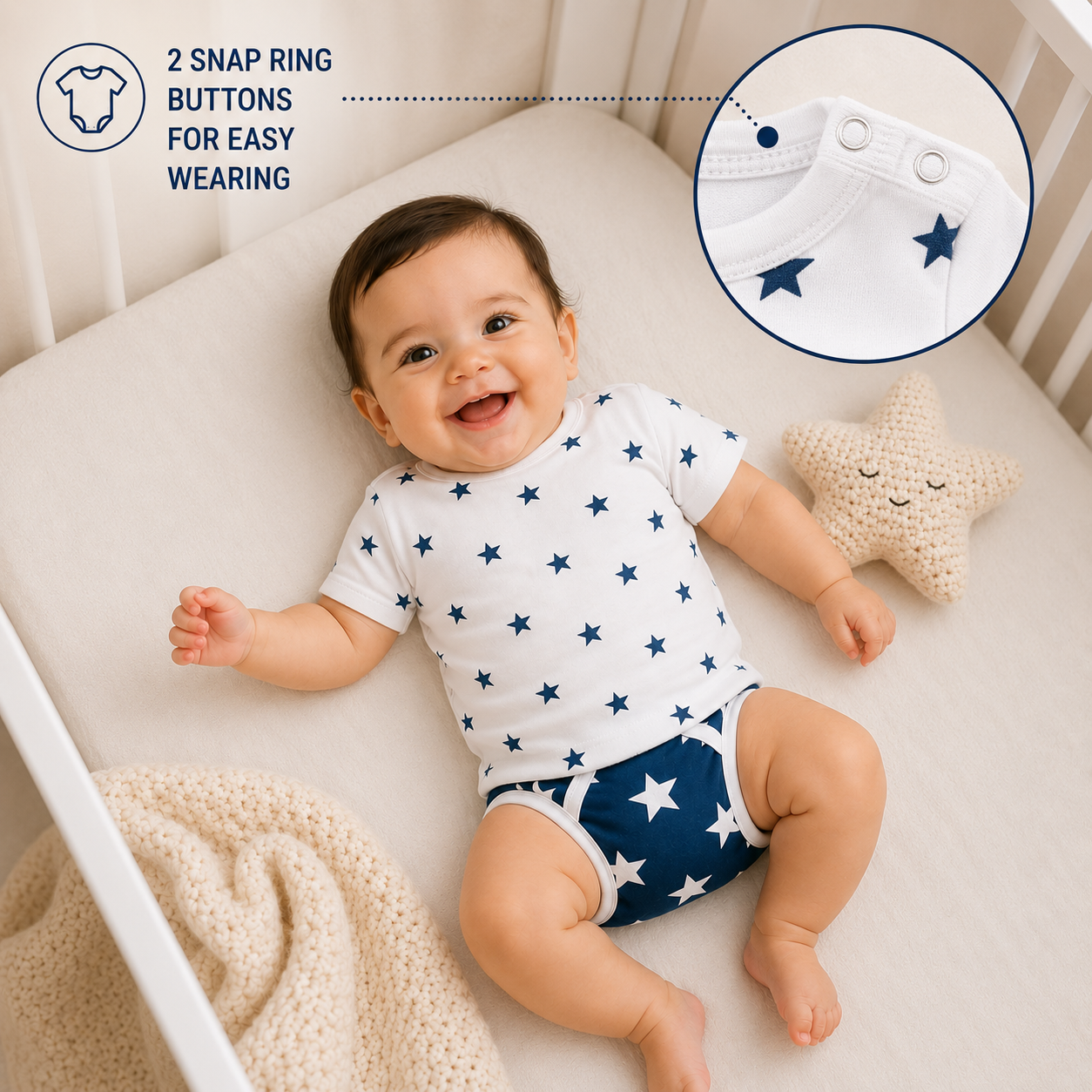 BRANDONN Presents New Born Baby Summer Wear Baby Clothes 8 Pcs Sets 100% Cotton Baby Boys Girls Unisex Baby Cotton/Summer Suit Infant Clothes First Gift for New Born Baby…