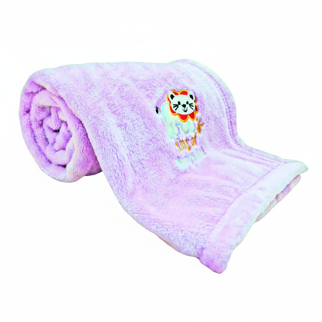 First Kick Polyester Baby Bath Towel New Born Pack of Soft Bath Towel Wrapper for Baby Boys and Baby Girls 100 cm x 80 cm, 0-36 Months Set of 1 Pieces