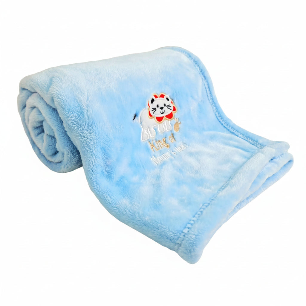 First Kick Polyester Baby Bath Towel New Born Pack of Soft Bath Towel Wrapper for Baby Boys and Baby Girls 100 cm x 80 cm, 0-36 Months Set of 1 Pieces
