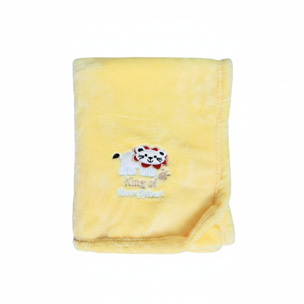 First Kick Polyester Baby Bath Towel New Born Pack of Soft Bath Towel Wrapper for Baby Boys and Baby Girls 100 cm x 80 cm, 0-36 Months Set of 1 Pieces