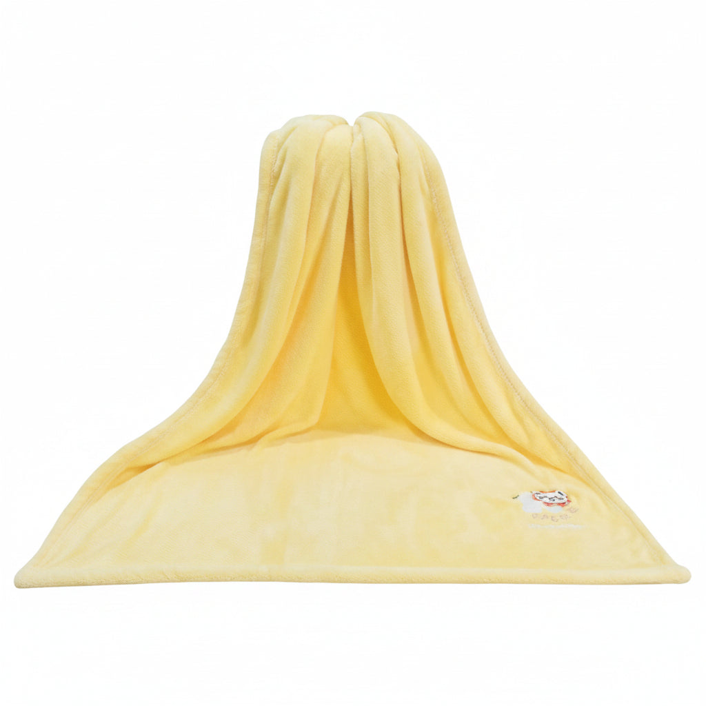 First Kick Polyester Baby Bath Towel New Born Pack of Soft Bath Towel Wrapper for Baby Boys and Baby Girls 100 cm x 80 cm, 0-36 Months Set of 1 Pieces