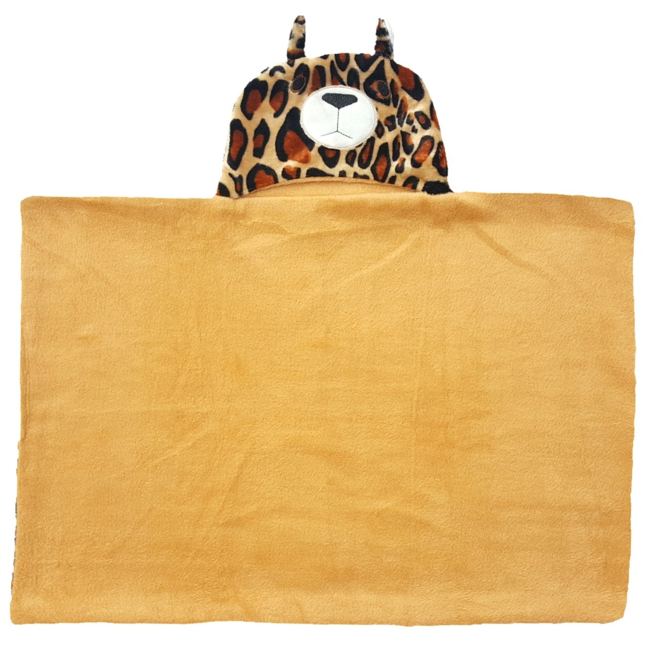 First Kick Baby Hooded Blanket for Newborn (0-12 Months) – Ultra Soft 240 GSM Wrap, Hood Baby Bath Towel & Swaddle, Lightweight Warm Crib & Travel for Infants – 82 × 82 cm Beige