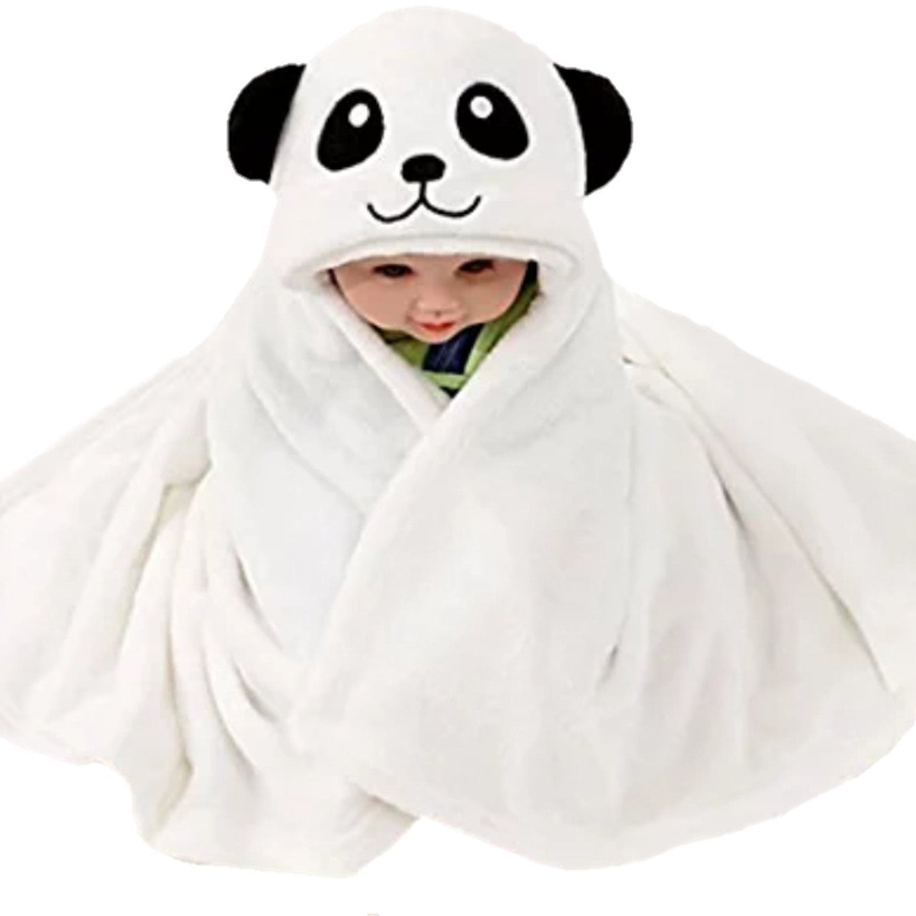 First Kick Baby Hooded Blanket for Newborn (0-12 Months) – Ultra Soft 240 GSM Wrap, Hood Baby Bath Towel & Swaddle, Lightweight Warm Crib & Travel for Infants – 82 × 82 cm Beige