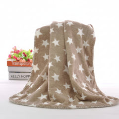 First Kick New Born Super Soft Baby Blanket Wrapper Durable Fleece Polyester Sheet Cum Baby Blanket for Baby Boys, Baby Girls, Babies (100cm x 75cm, 0-6 Months) Beige