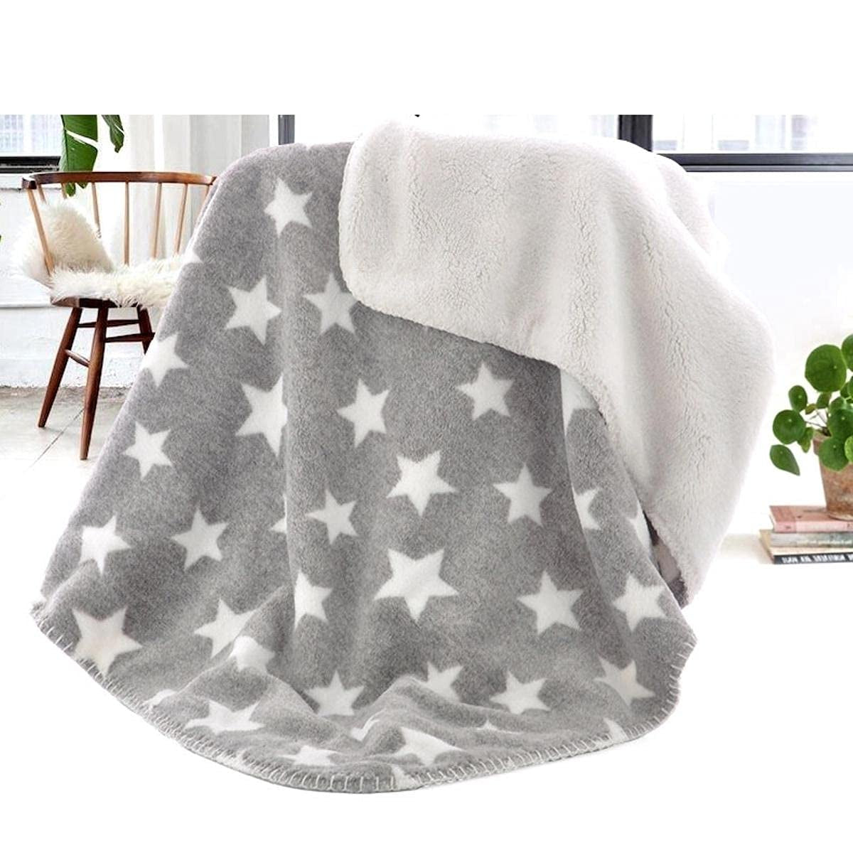 First Kick Baby Blankets New Born Combo Pack Of Hooded Wrapper Durable Fleece Polyester Sleeping Bag Towel For 0-6 Months Baby Boys And Baby Girls Pack Of 2 Grey Star, Grey Mouse, Casual Style
