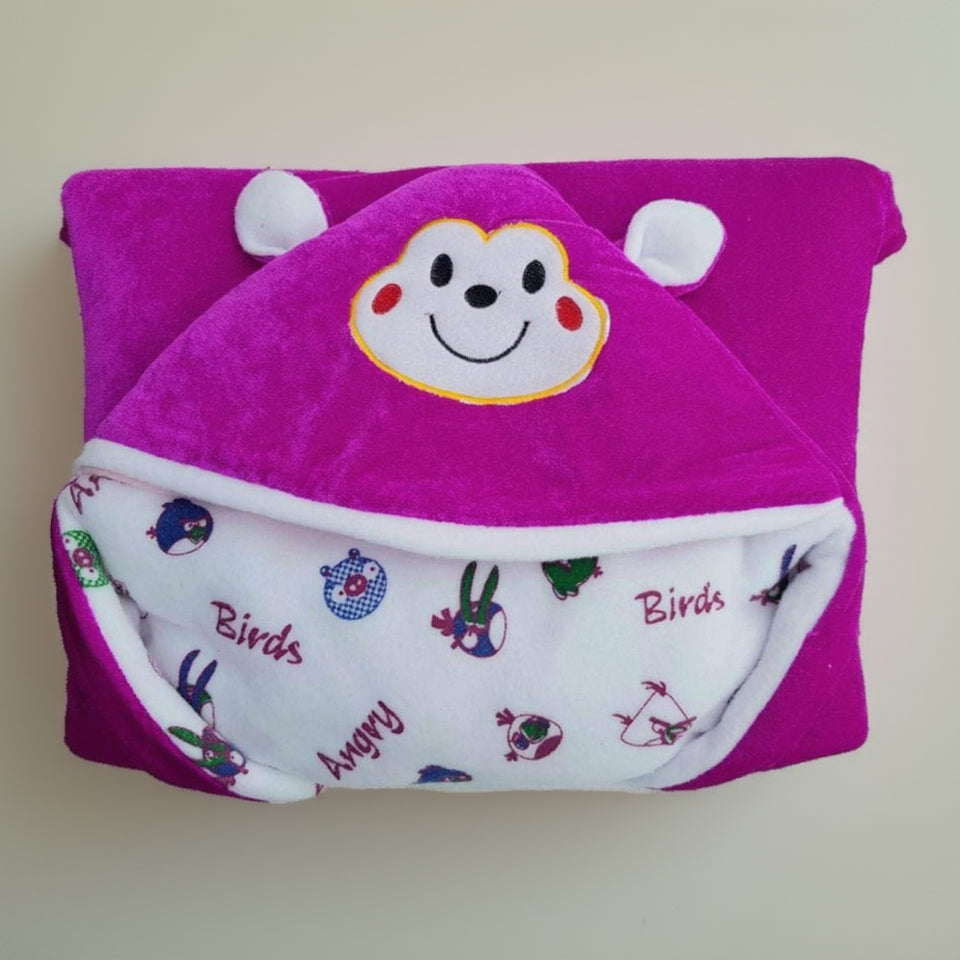 First Kick Baby Blankets New Born Combo Pack of Super Soft Baby Wrapper Sleeping Bag Cum Baby Blanket for Baby Boys, Baby Girls, Babies (66cm x 66cm, 0-6 Months), Pack of 2