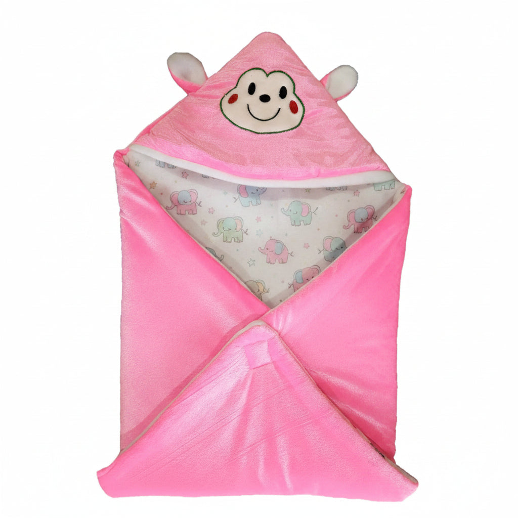 First Kick Baby Blankets New Born Combo Pack of Super Soft Baby Wrapper Sleeping Bag Cum Baby Blanket for Baby Boys, Baby Girls, Babies (66cm x 66cm, 0-6 Months), Pack of 2
