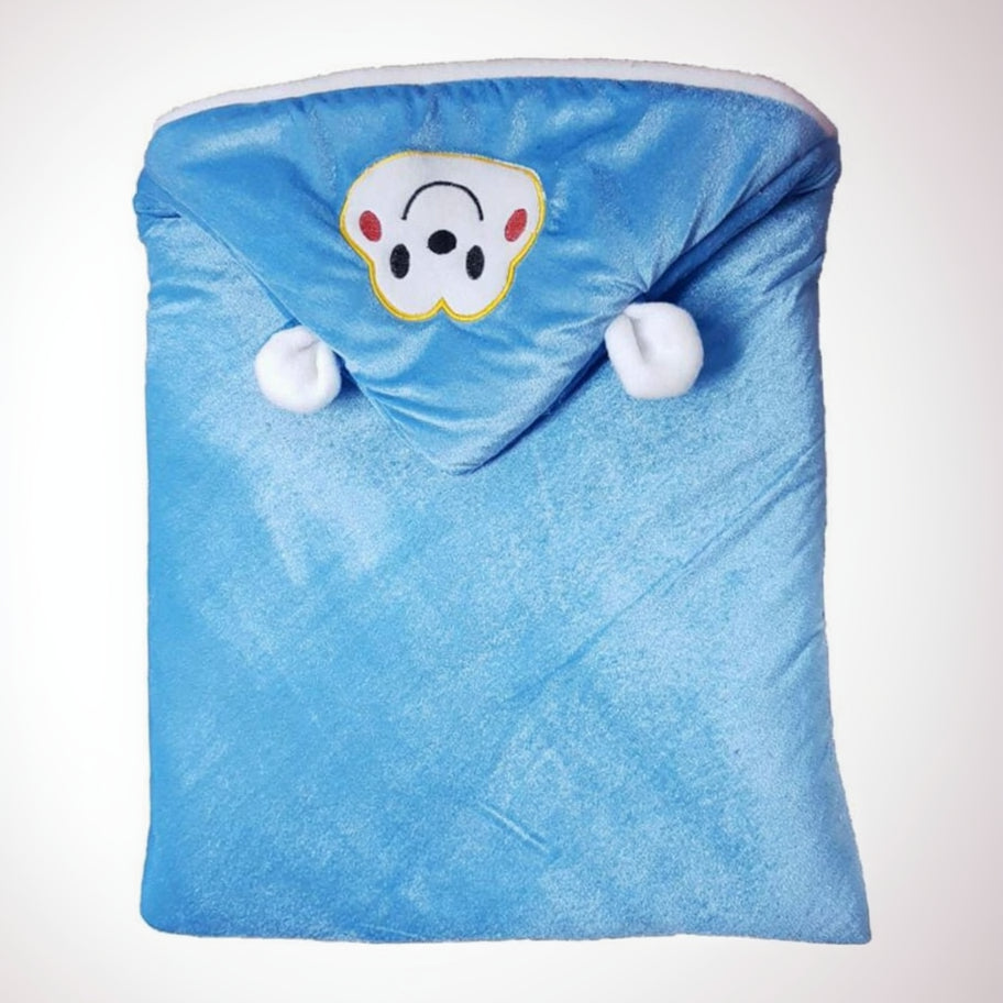 First Kick Baby Blankets New Born Combo Pack of Super Soft Baby Wrapper Sleeping Bag Cum Baby Blanket for Baby Boys, Baby Girls, Babies (66cm x 66cm, 0-6 Months), Pack of 2