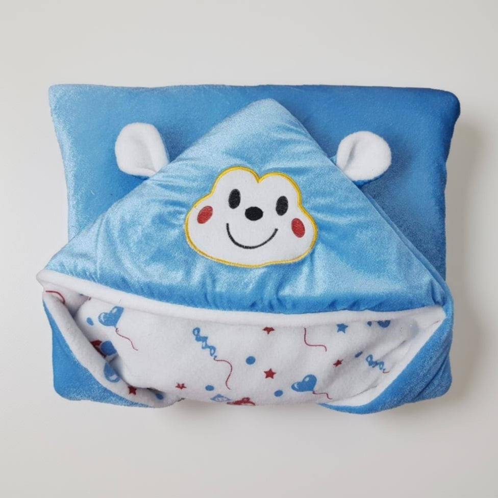 First Kick Baby Blankets New Born Combo Pack of Super Soft Baby Wrapper Sleeping Bag Cum Baby Blanket for Baby Boys, Baby Girls, Babies (66cm x 66cm, 0-6 Months), Pack of 2