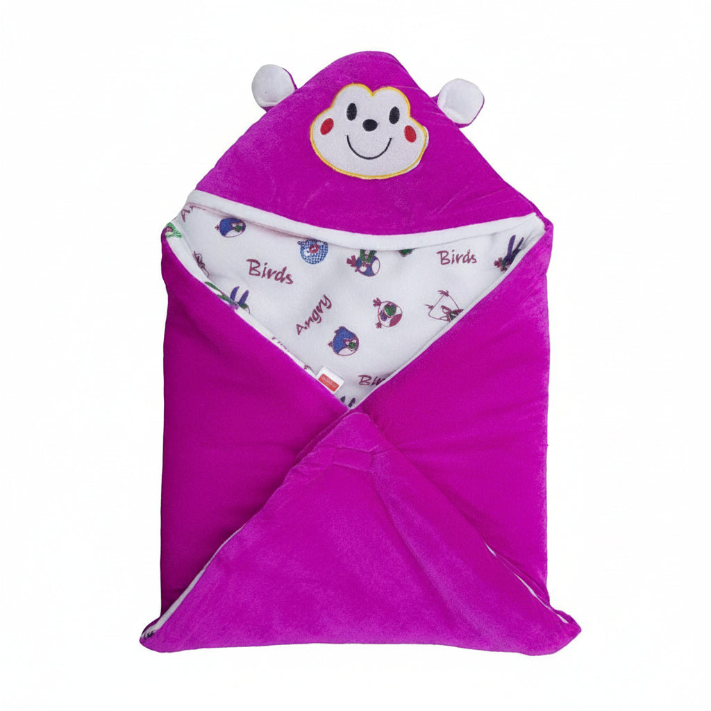 First Kick Baby Blankets New Born Combo Pack of Super Soft Baby Wrapper Sleeping Bag Cum Baby Blanket for Baby Boys, Baby Girls, Babies (66cm x 66cm, 0-6 Months), Pack of 2