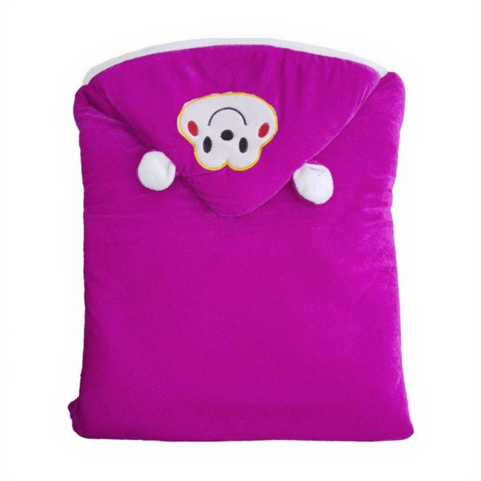 First Kick Baby Blankets New Born Combo Pack of Super Soft Baby Wrapper Sleeping Bag Cum Baby Blanket for Baby Boys, Baby Girls, Babies (66cm x 66cm, 0-6 Months), Pack of 2