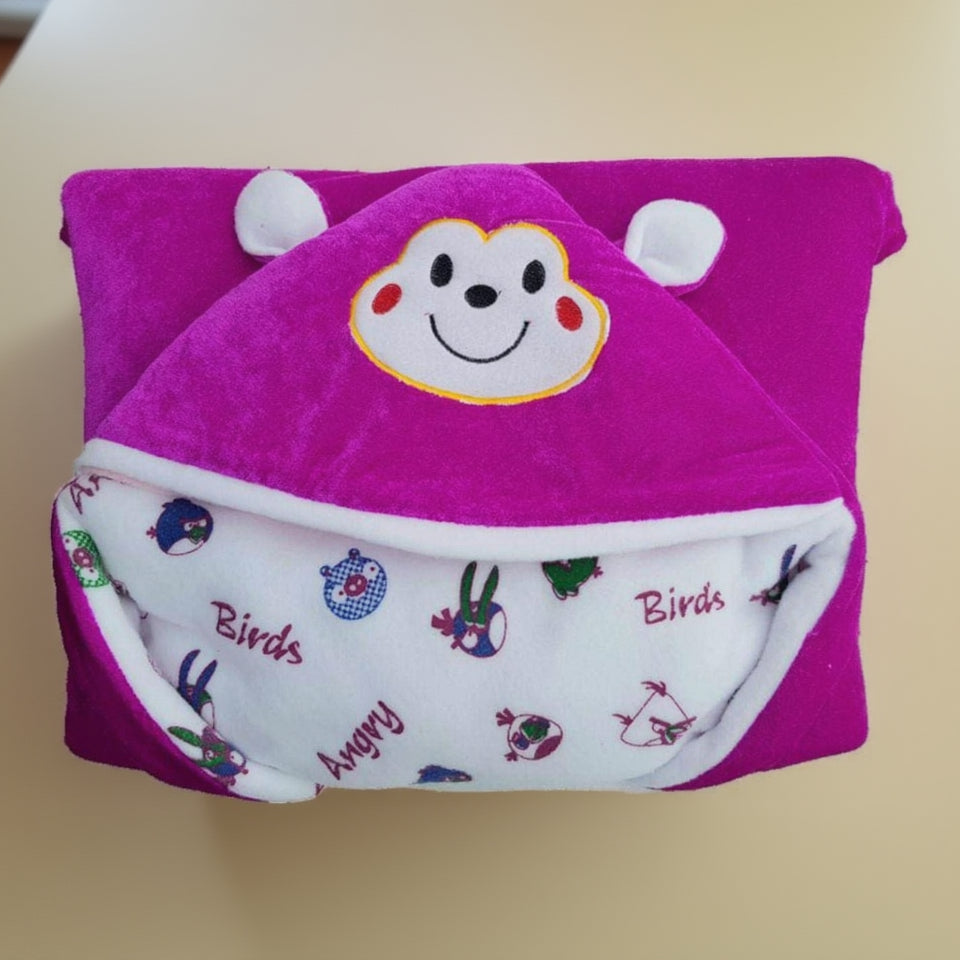 First Kick Baby Blankets New Born Combo Pack of Super Soft Baby Wrapper Sleeping Bag Cum Baby Blanket for Baby Boys, Baby Girls, Babies (66cm x 66cm, 0-6 Months), Pack of 2