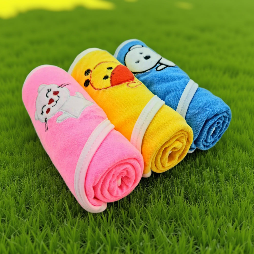 First Kick Baby Cotton Bath Towels New Born Combo Pack Of Hooded Soft Wrapping Towel Pack Of 2(70 Cm X 66 Cm) Set Of 2, Pink