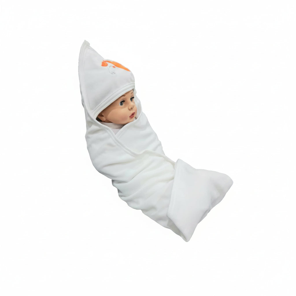 First Kick Baby Cotton Bath Towels New Born Combo Pack Of Hooded Soft Wrapping Towel Pack Of 2(70 Cm X 66 Cm) Set Of 2, Pink