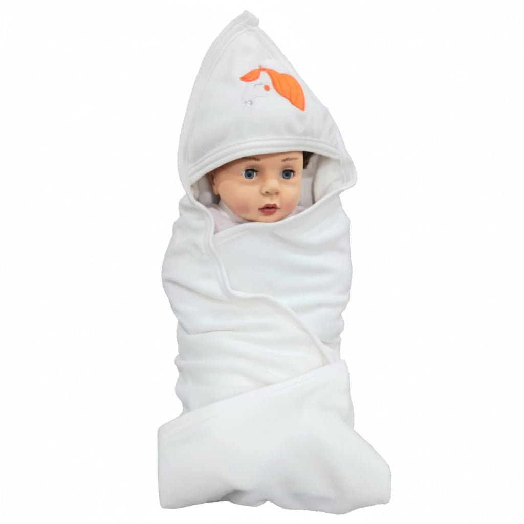 First Kick Baby Cotton Bath Towels New Born Combo Pack Of Hooded Soft Wrapping Towel Pack Of 2(70 Cm X 66 Cm) Set Of 2, Pink