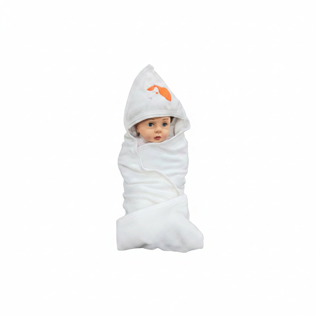 First Kick Baby Cotton Bath Towels New Born Combo Pack Of Hooded Soft Wrapping Towel Pack Of 2(70 Cm X 66 Cm) Set Of 2, Pink