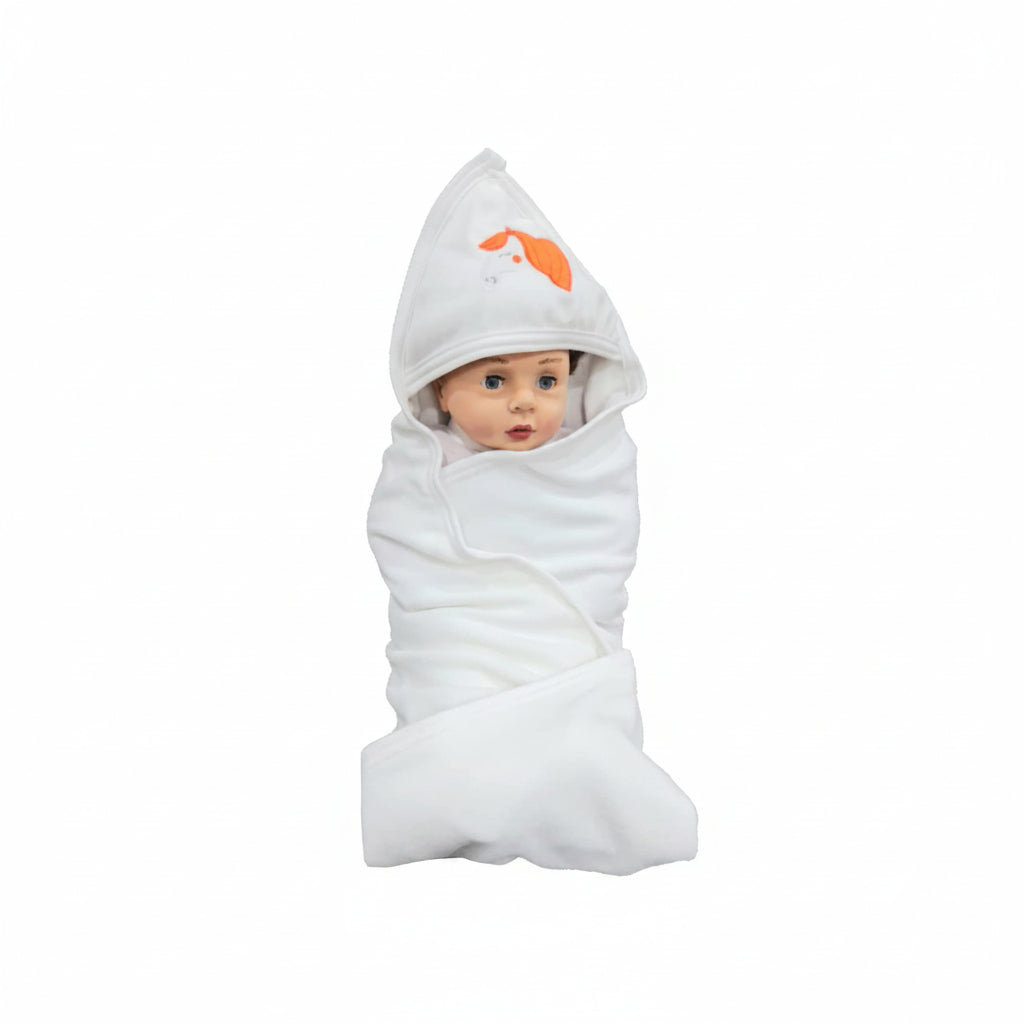 First Kick Baby Cotton Bath Towels New Born Combo Pack Of Hooded Soft Wrapping Towel Pack Of 2(70 Cm X 66 Cm) Set Of 2, Pink