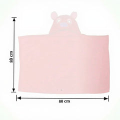 First Kick Baby Hooded Quick Absorb Bath Towels Pack of 2 (0–6 Months, 83 × 80 cm)