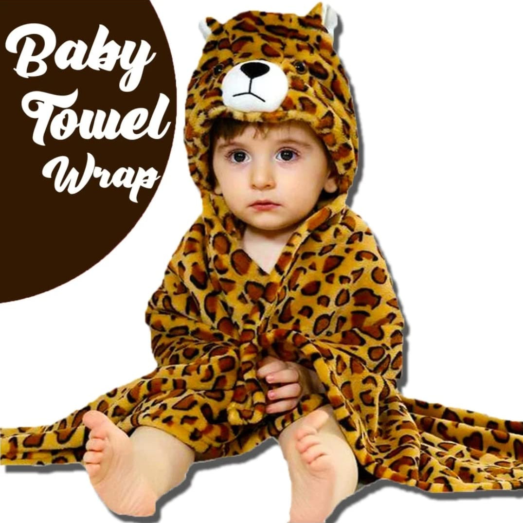 First Kick Baby Hooded Quick Absorb Bath Towels Pack of 2 (0–6 Months, 83 × 80 cm)