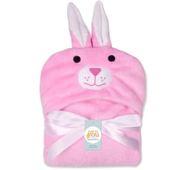 First Kick Super Soft Baby Wrapper & Bath Towel Combo Pack of 2 (Blue/Pink, 0–6 Months, 80 × 80 cm)