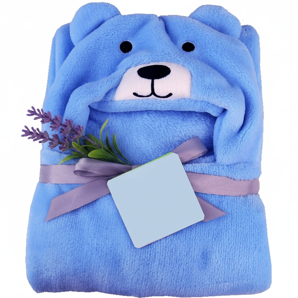 First Kick Super Soft Baby Wrapper & Bath Towel Combo Pack of 2 (Blue/Pink, 0–6 Months, 80 × 80 cm)