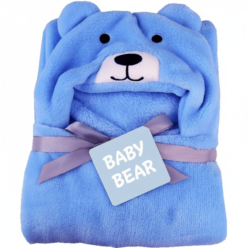 First Kick Super Soft Baby Wrapper & Bath Towel Combo Pack of 2 (Blue/Pink, 0–6 Months, 80 × 80 cm)