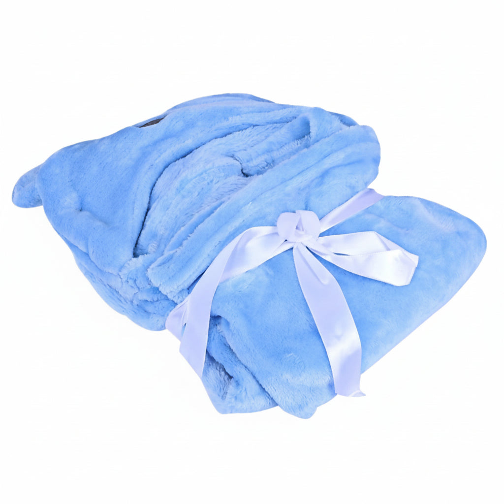 First Kick Super Soft Baby Wrapper & Bath Towel Combo Pack of 2 (Blue/Pink, 0–6 Months, 80 × 80 cm)