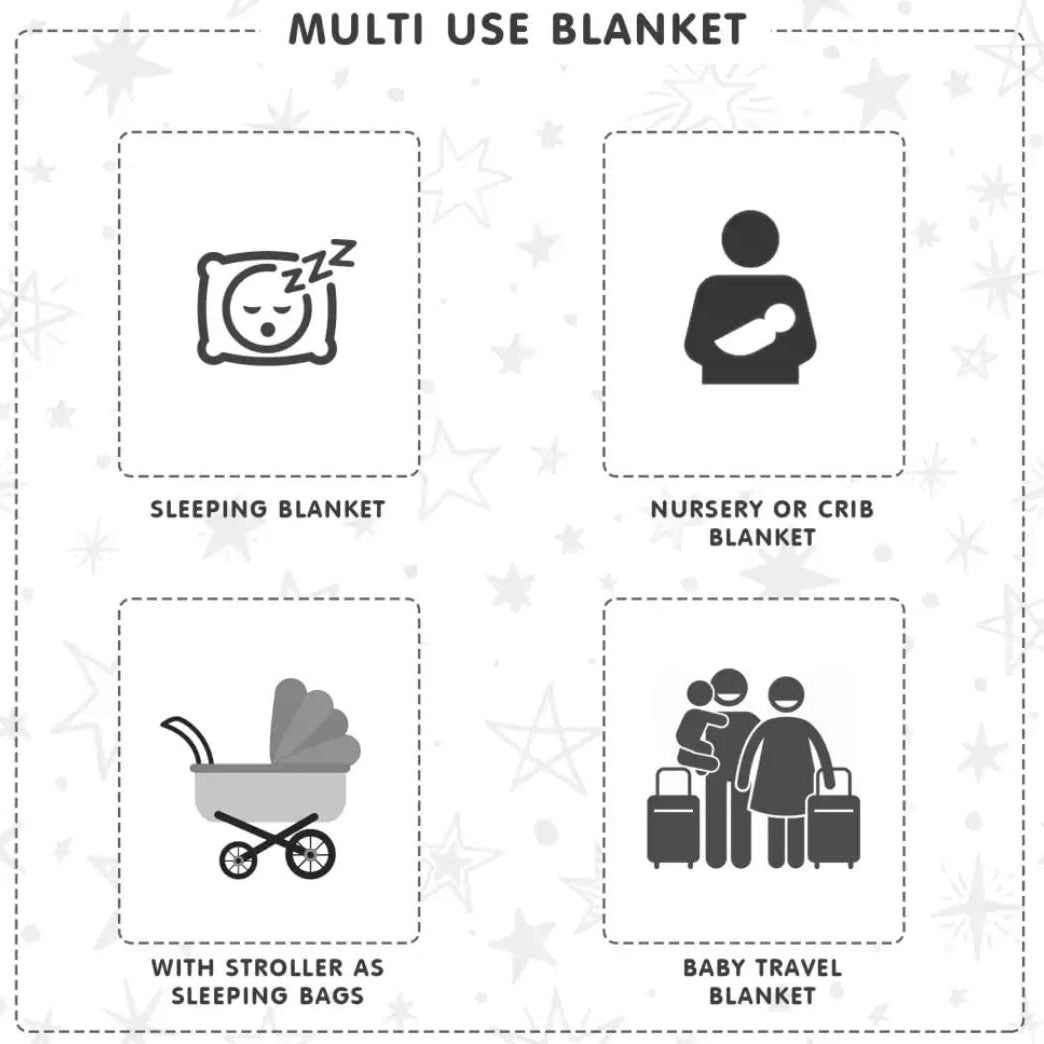 First Kick Baby Swaddle Wrapper Gift Pack (0–9 Months, 68 × 68 cm)