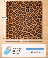 BRANDONN Baby Blanket | 100x75 cm Swaddle Wrap (0–12 Months)
