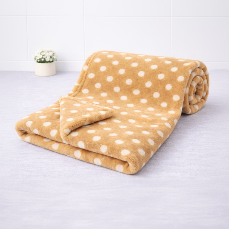 BRANDONN Newborn Baby Swaddle Blanket Gift Pack – Polka Print, 100 x 75 cm (0–12 Months)