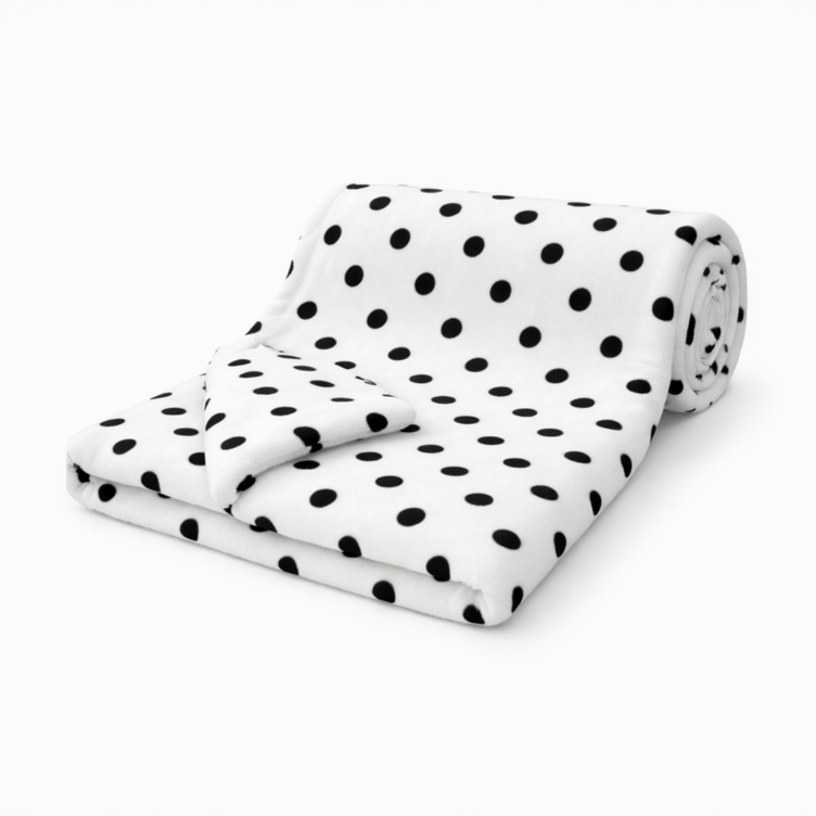 BRANDONN Newborn Baby Swaddle Blanket Gift Pack – Polka Print, 100 x 75 cm (0–12 Months)