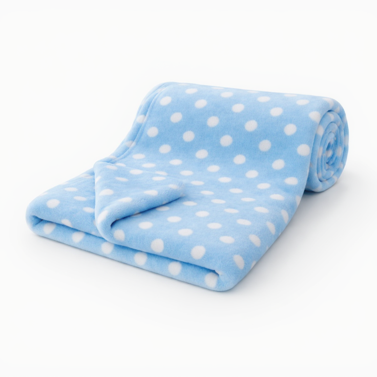 BRANDONN Newborn Baby Swaddle Blanket Gift Pack – Polka Print, 100 x 75 cm (0–12 Months)