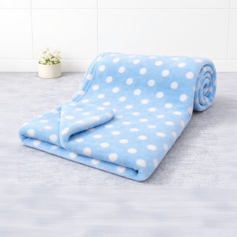 BRANDONN Newborn Baby Swaddle Blanket Gift Pack – Polka Print, 100 x 75 cm (0–12 Months)