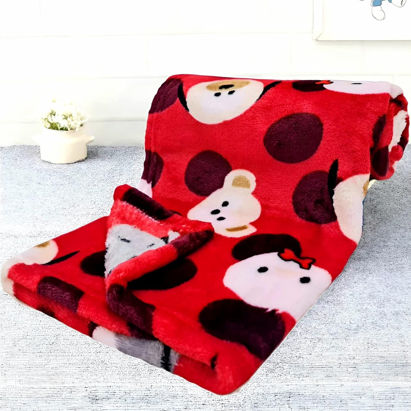 BRANDONN Baby Blankets Newborn Hooded Soft Wrapper Cum Towel for Baby Boys and Baby Girls Pack of 1