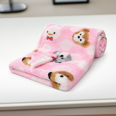 BRANDONN New born Baby Blanket Gift Pack of Crib Swaddle Sheet Wrapper Puppies & leopard Prints Pack of 1 Pc, (0 - 12 Months)