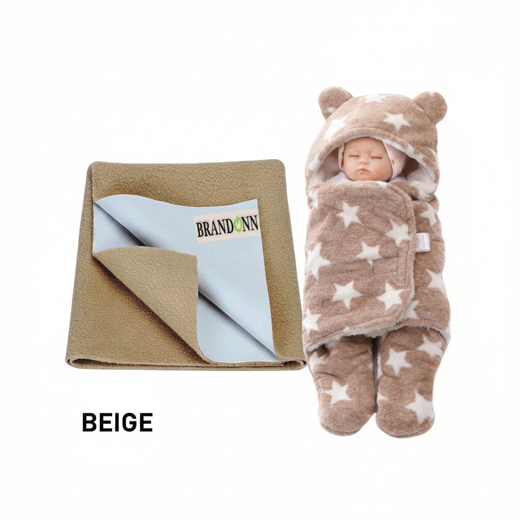 First Kick New Born Baby Gift Set Combo Pack for Baby Boys and Baby Girls Pack of 2 Pcs Blue Dogs