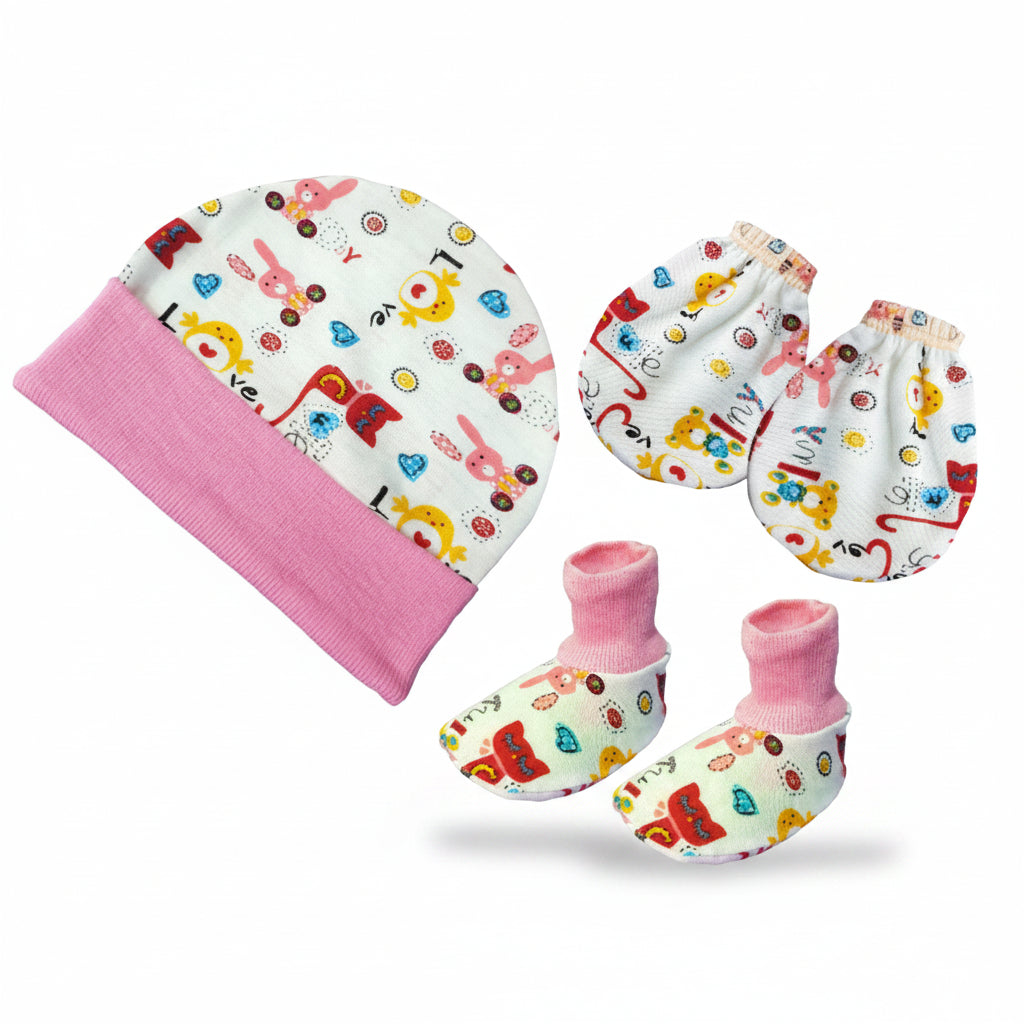 First Kick New Born Baby Gift Set Combo Pack for Baby Boys and Baby Girls Pack of 2 Pcs Blue Dogs